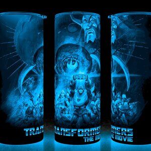 Glow in the Dark Transformer 80s The Movie Cup Mug Tumbler